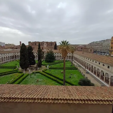 Konukevi X2 Con Splendida Vista Sulle Terme Di Diocleziano E Sul Chiostro Di Michelangelo Roma