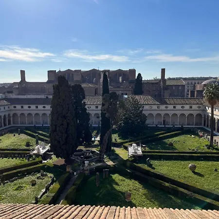 Pensión X2 Con Splendida Vista Sulle Terme Di Diocleziano E Sul Chiostro Di Michelangelo Roma